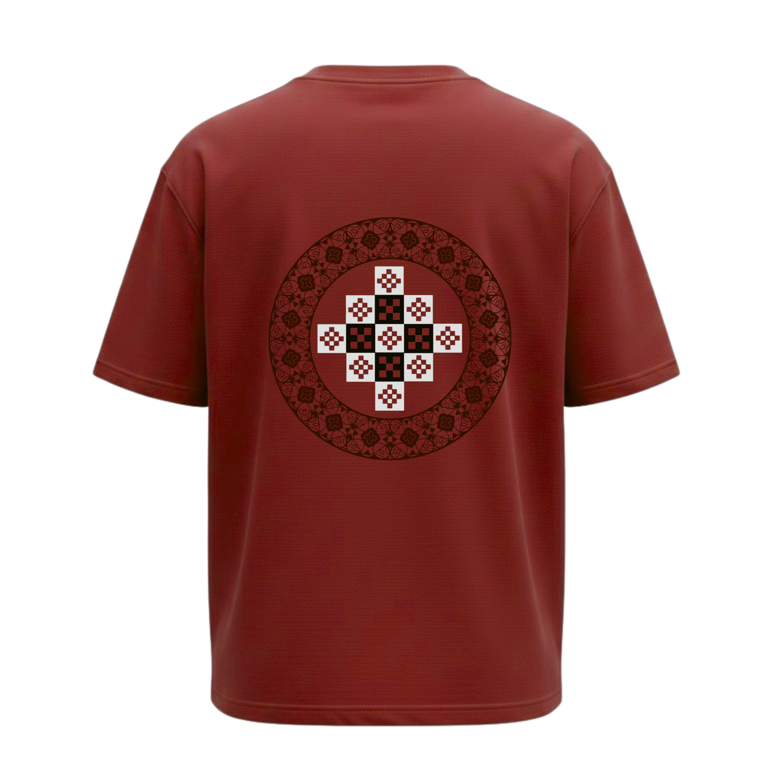 Oversized Pattachitra DTF Printed T-Shirt
